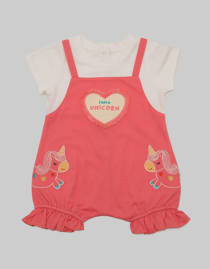 Pipiniko Unicorn Print Overall Anak Perempuan