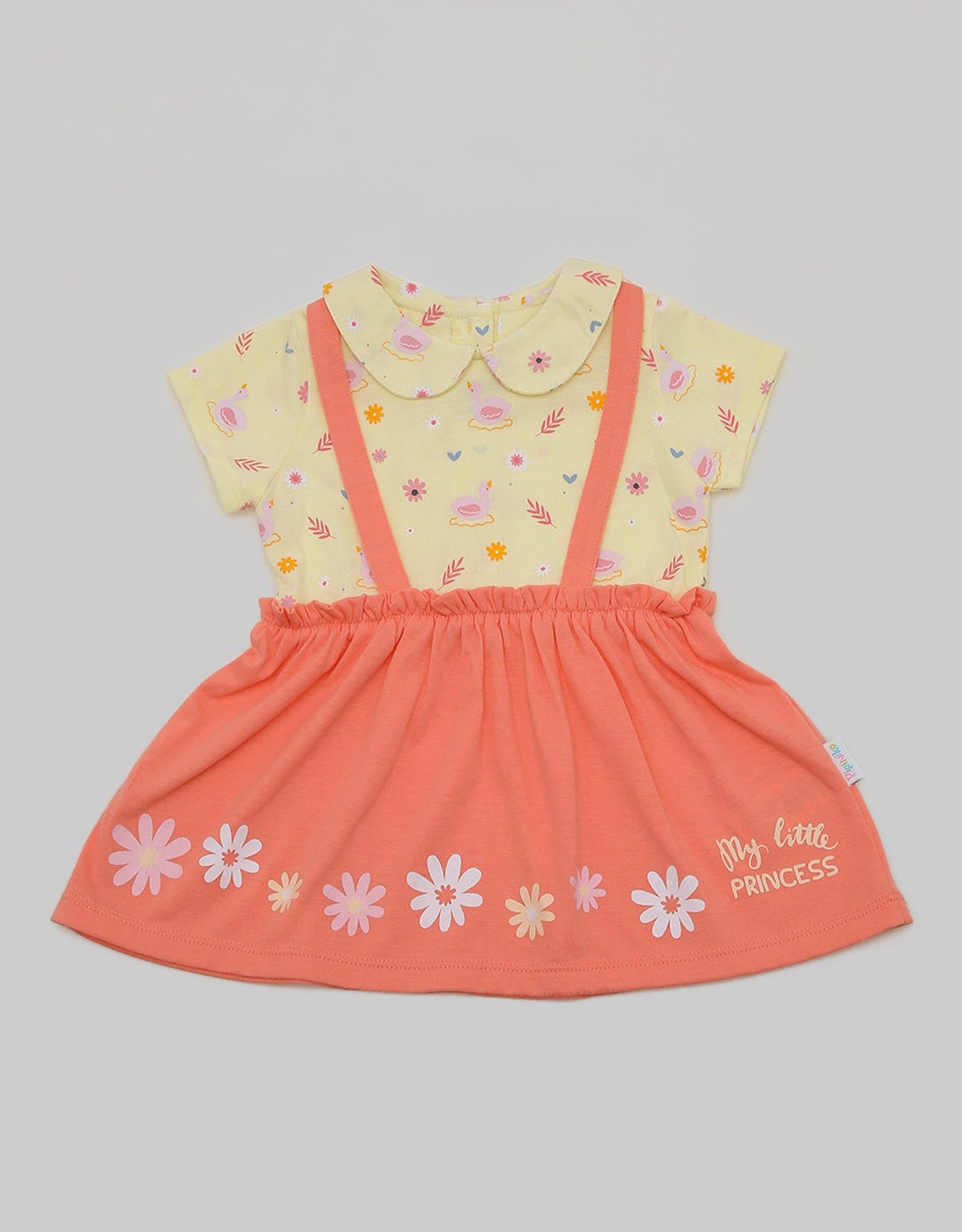 Pipiniko Swan Jersey Dress for Girls