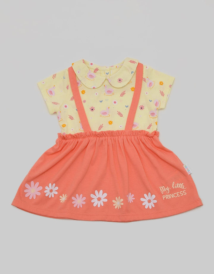 Pipiniko Swan Jersey Dress for Girls