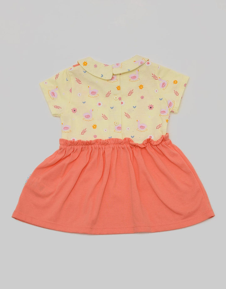 Pipiniko Swan Jersey Dress for Girls