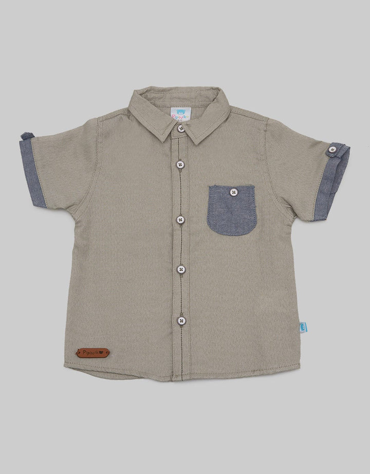 Pipiniko Shirt Casual Pocket Oxfortd