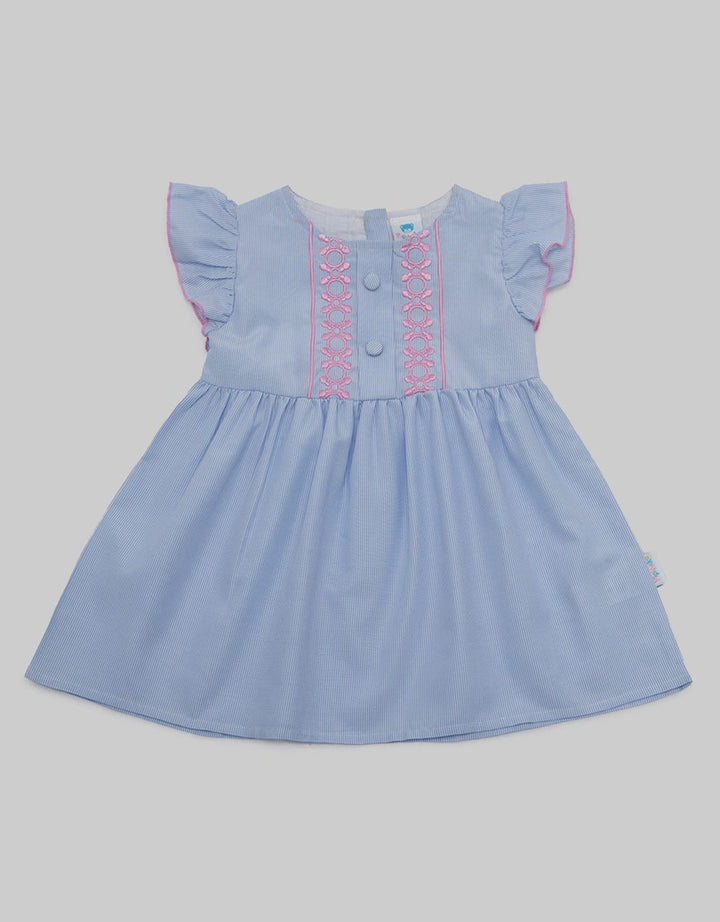 Pipiniko Chest Embroidered Dress for Girls