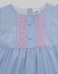 Pipiniko Chest Bordir Dress Anak Perempuan