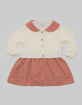 Pipiniko Dress Combination Long Sleeve Embroidery Cotton