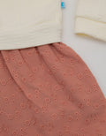 Pipiniko Dress Combination Long Sleeve Embroidery Cotton