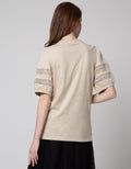 Connexion Lace Sleeve Kaos Wanita