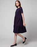 Connexion Short Sleeve Midi Dress Knit Tiered