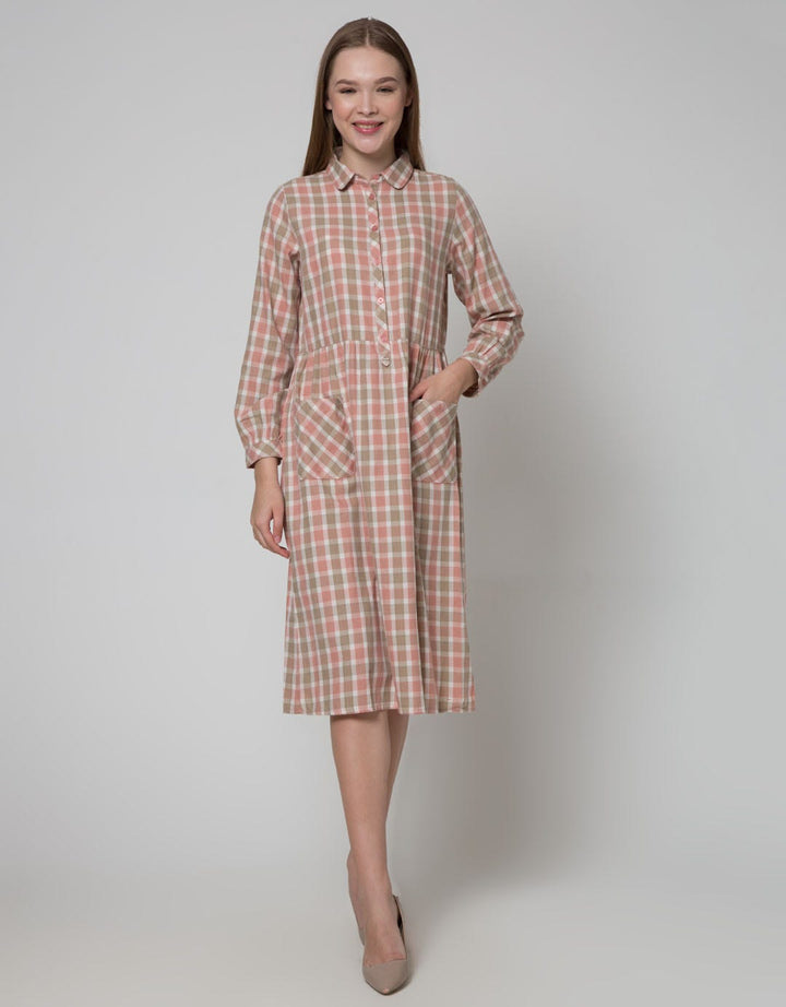 Triset Casual Dress Print Check