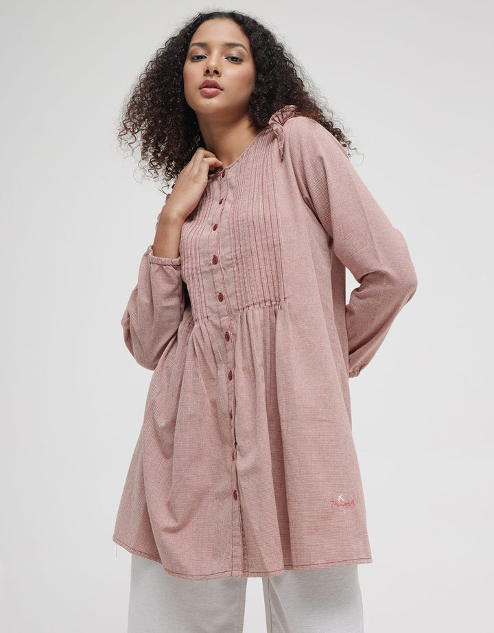 Triset Drapped Blouse Flare Wanita