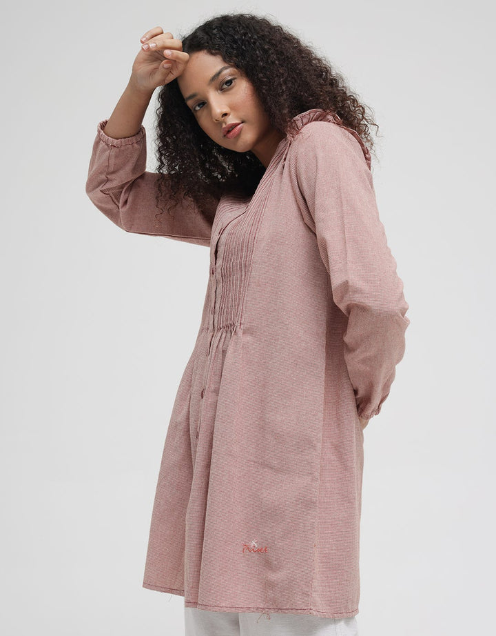 Triset Drapped Blouse Flare Wanita