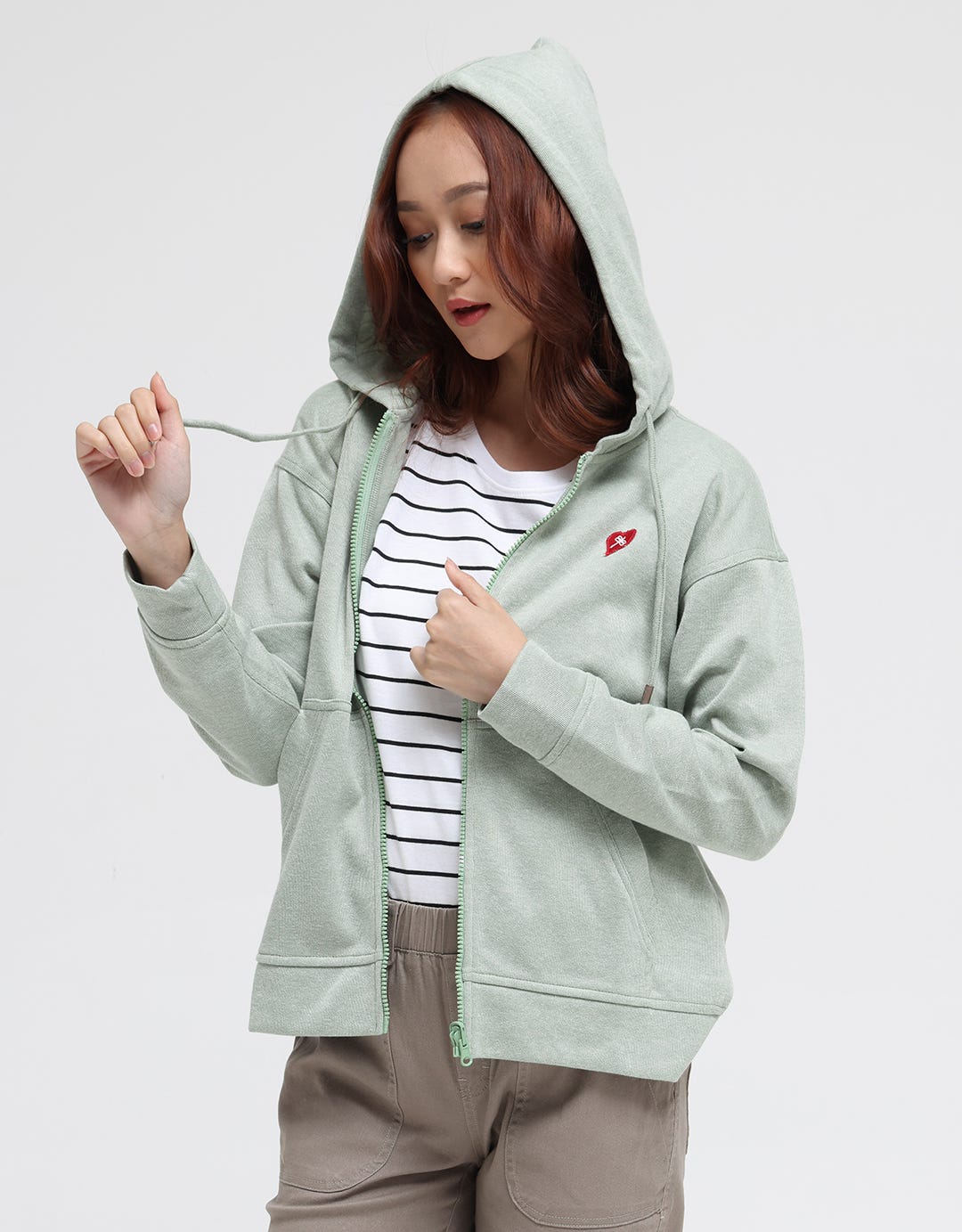 Triset Casual Jacket With Front Zipper