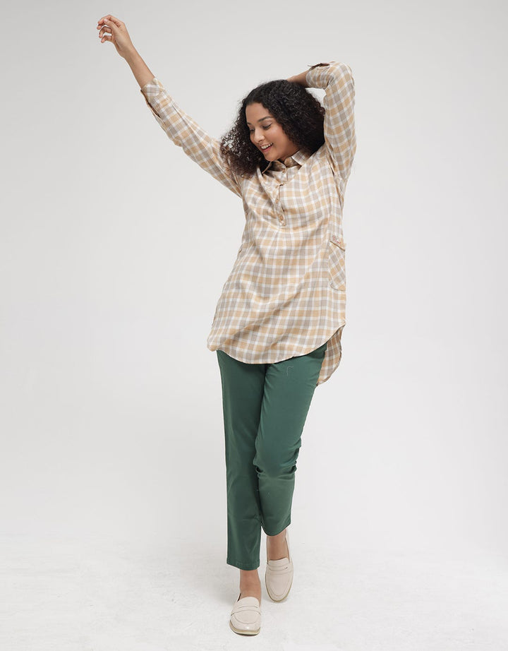 Triset Casual Plaid Blouse