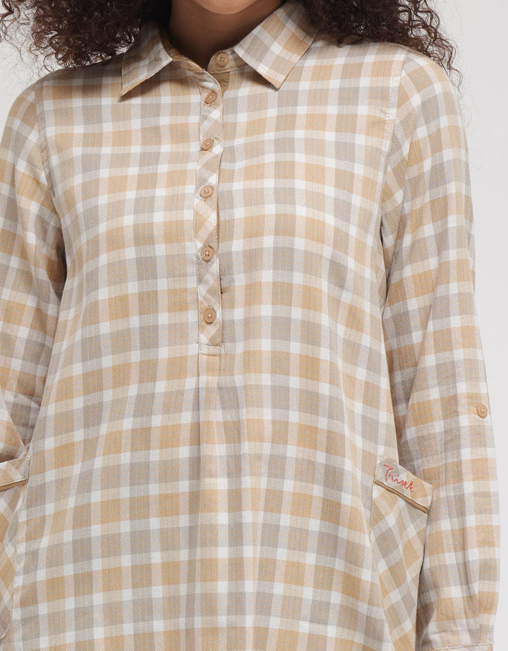 Triset Casual Plaid Blouse