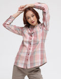Triset Casual Plaid Motif Blouse