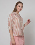 Triset Casual Blouses Full Stripe