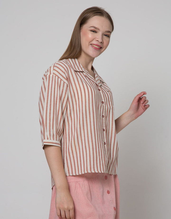 Triset Casual Blouses Full Stripe