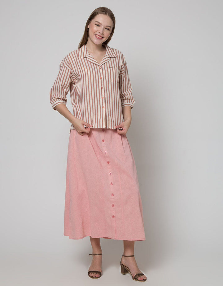 Triset Casual Blouses Full Stripe