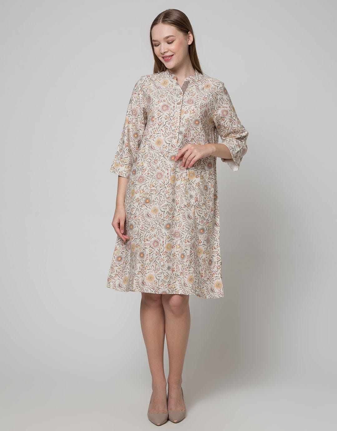 Triset Ladies Dress with Fullprint Motif