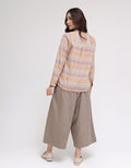 Triset Ladies Stripe String Blouse Wanita