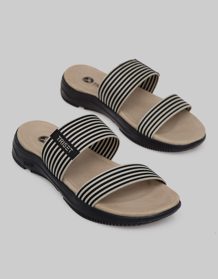 Triset Stripe Flat Sandals