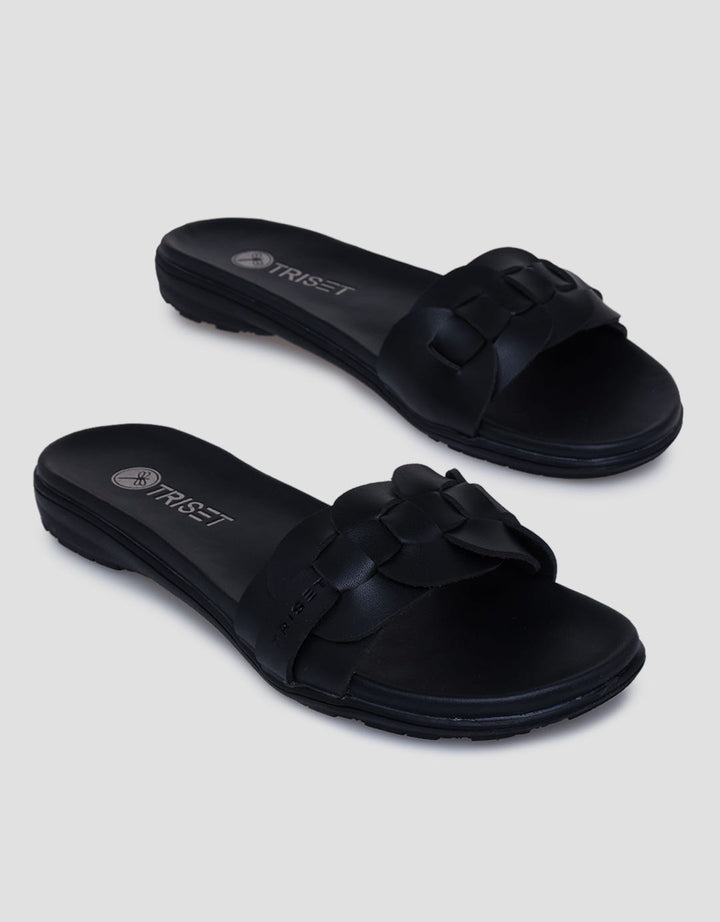 Triset Braid Strap Slipper Sandal Wanita