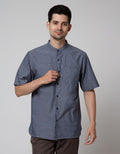 Details Solid Chambray Men's Shirt