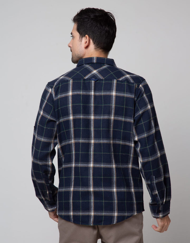 Details Long Sleeve Shirt Flannel Checks