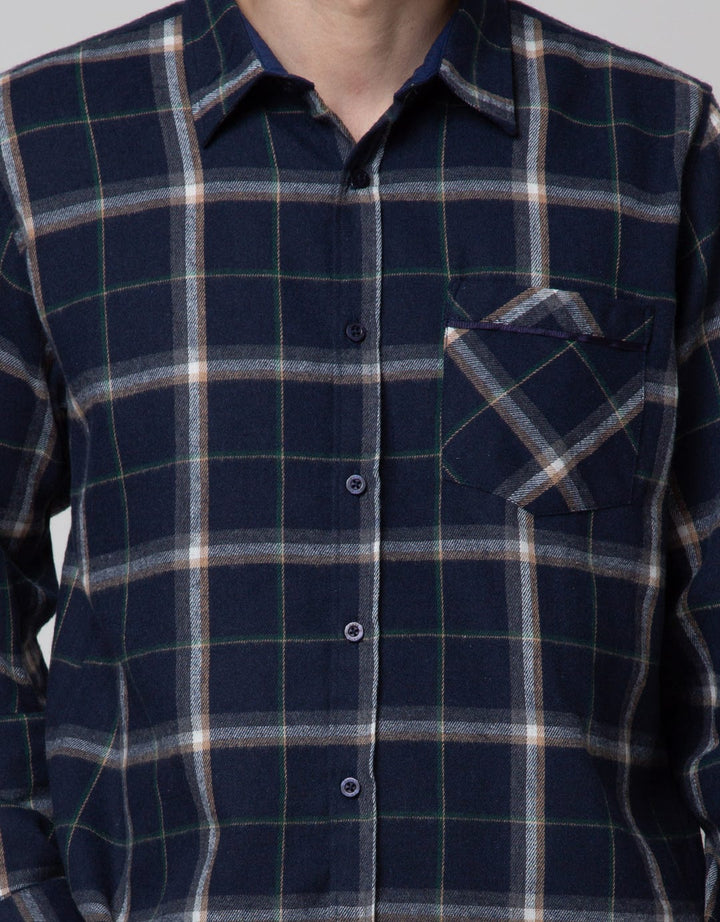 Details Long Sleeve Shirt Flannel Checks