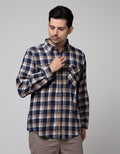 Details Long Sleeve Shirt Flannel Checks Kmi419