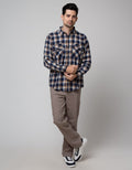 Details Long Sleeve Shirt Flannel Checks Kmi419