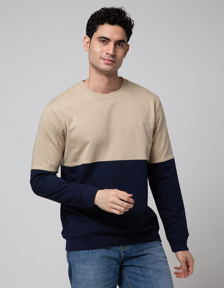Details Sweatshirt Jumper Cut N Sewn Mix Color