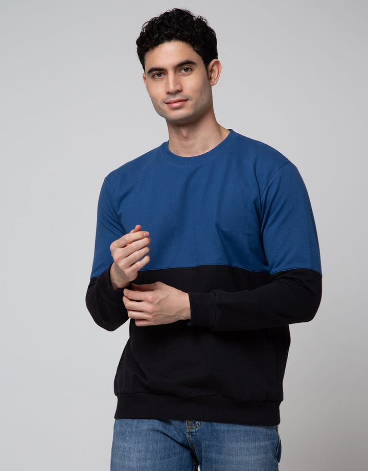 Details Sweatshirt Jumper Cut N Sewn Mix Color