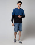 Details Sweatshirt Jumper Cut N Sewn Mix Color