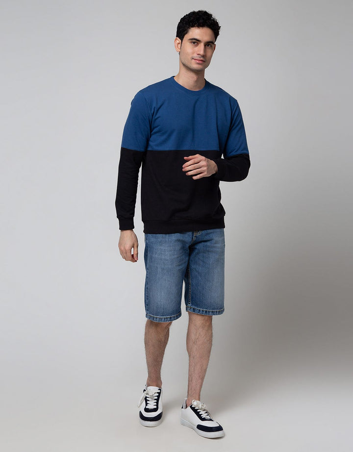 Details Sweatshirt Jumper Cut N Sewn Mix Color