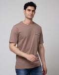 Details Short Sleeve T-Shirt Solid Manset At Pocket