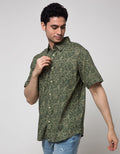 Details Tencel Print Kemeja Pria