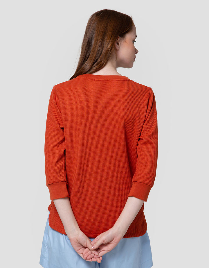 Connexion Waffle Plain Kaos Wanita