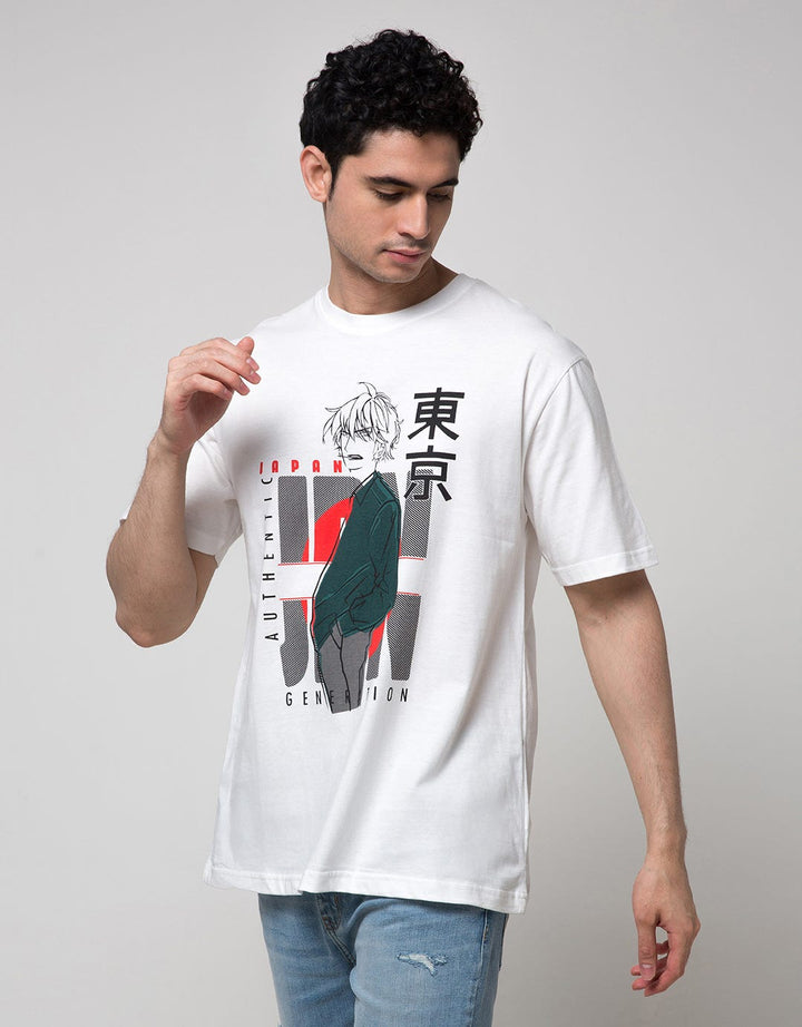 American Jeans Anime Print Kaos Pria