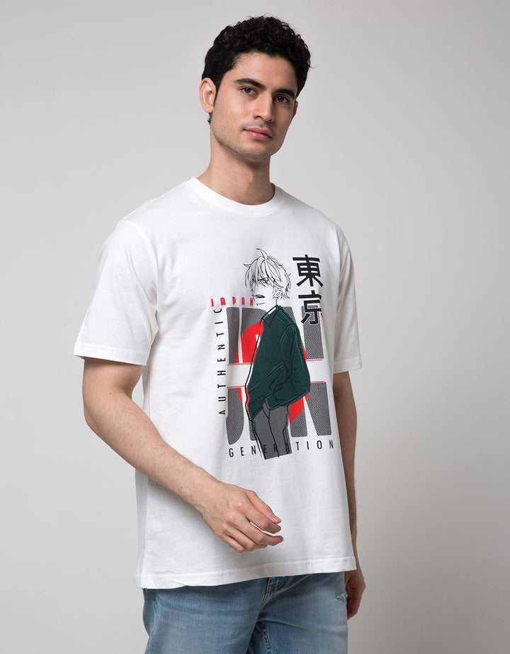American Jeans Anime Print Kaos Pria