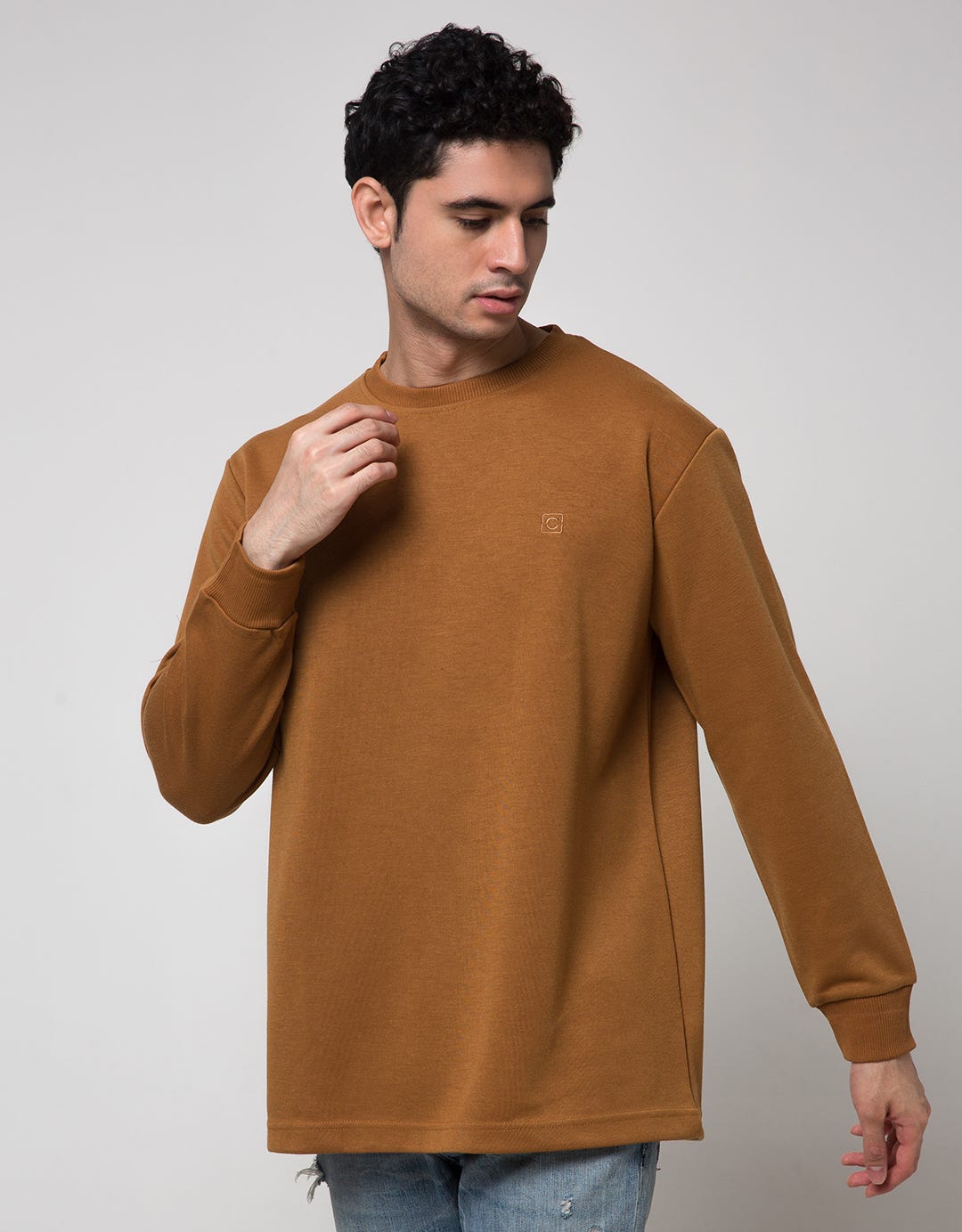 Cole Sweatshirt Interlock Basic Solid