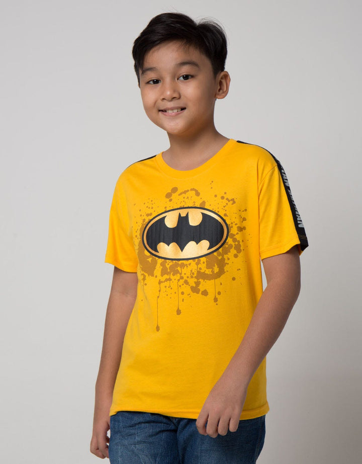 Character Short Sleeve T-Shirt Batman Logo Tengah Ribbon