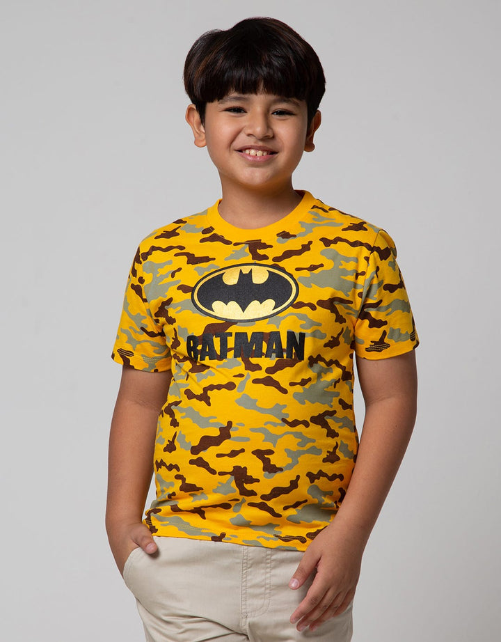Batman Character Camouflage Boys T-Shirt