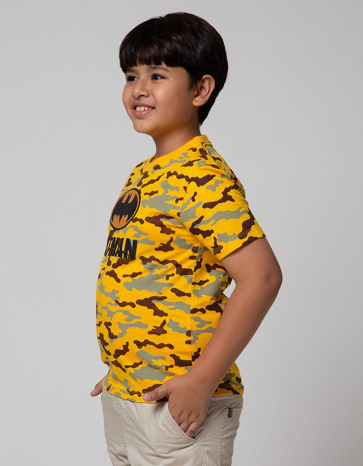 Batman Character Camouflage Boys T-Shirt