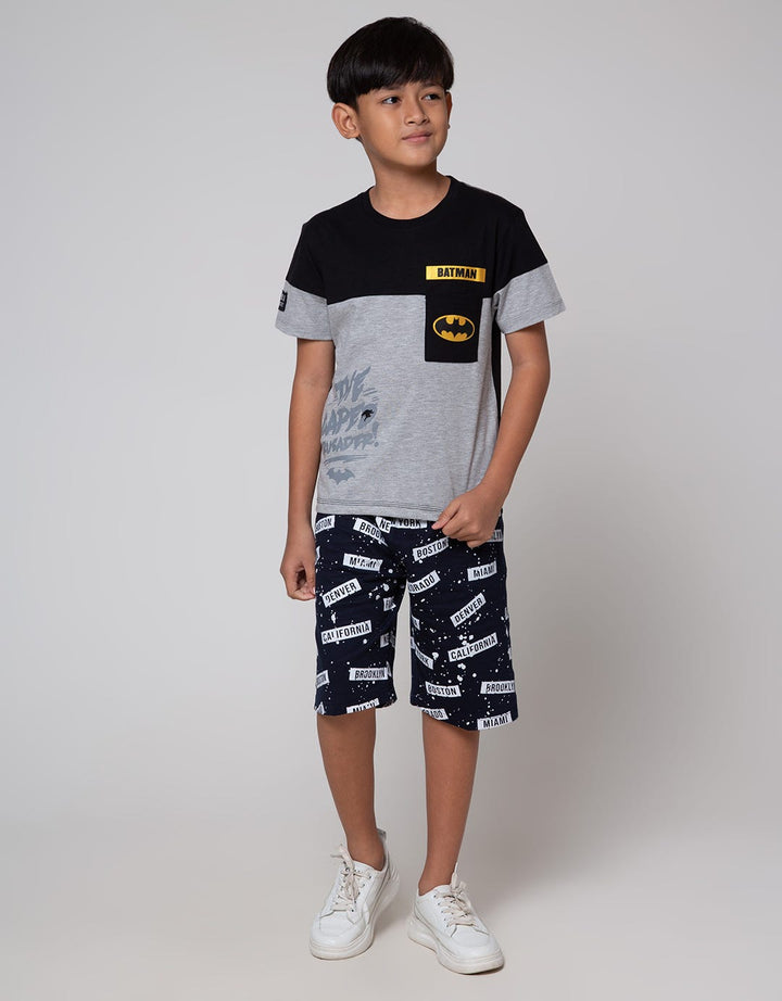 Character Batman Crusader Kaos Anak Laki-laki