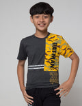 Character Short Sleeve T-Shirt Print Batman Cut Sew Loreng