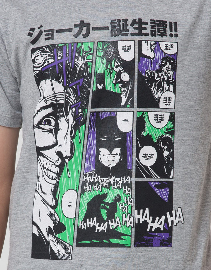 Character Short Sleeve T-Shirt Print Batman Anime Joker Laugh