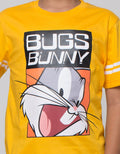 Character Short Sleeve T-Shirt Print Looney Toons Bugs Smiles A