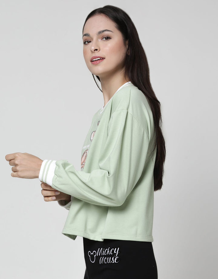 Disney Bambi V Collar Sweatshirt