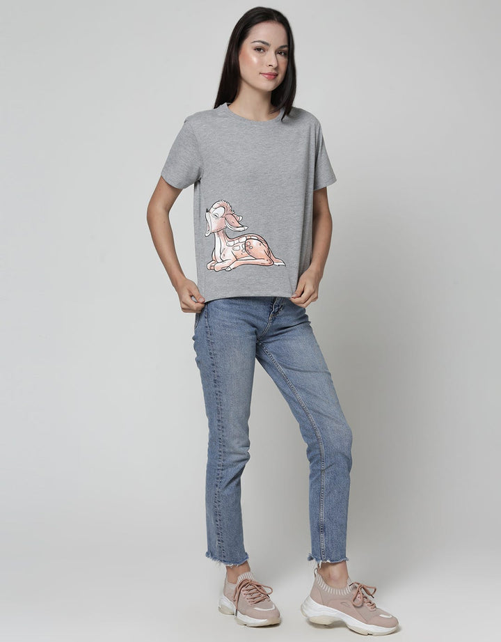 Disney Short Sleeve T-Shirt Tee Bambi Thumper Cotton Usa