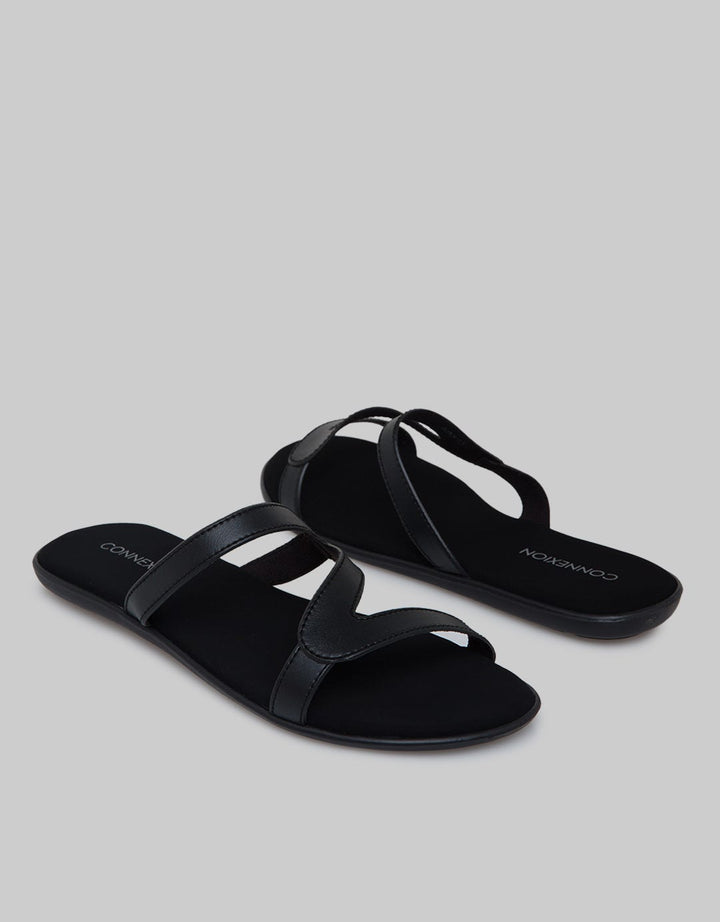 Connexion Slipper Sandals Women Strap Abstrak